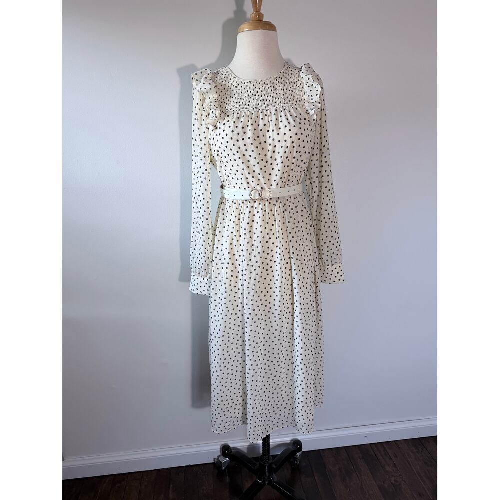 Madewell elastic waist polkadot dress
